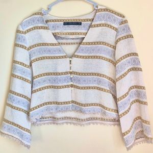 ZARA BASIC LONG-SLEEVE BLOUSE 🌟🌟